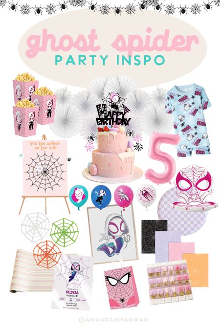 Ghost spider birthday party, spidey and his amazing friends #girlsbirthday #party 

#LTKkids #LTKfamily #LTKunder50