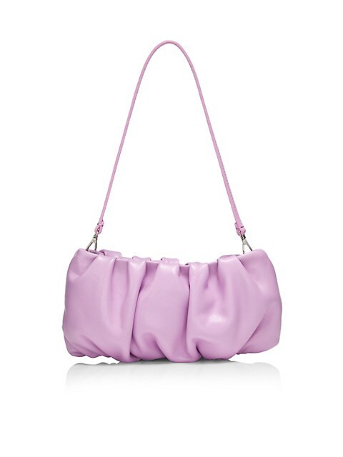 Bean Ruched Leather Shoulder Bag | Saks Fifth Avenue