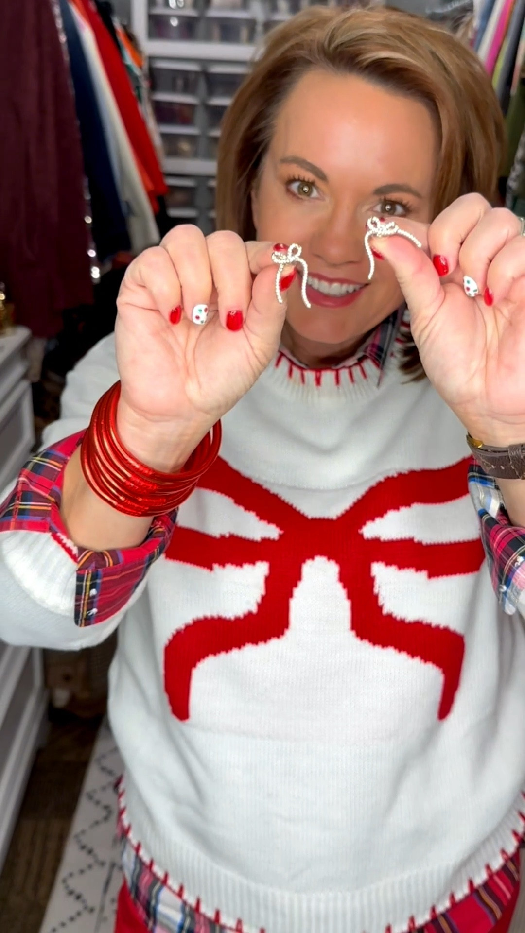 Wear It Wednesday ❤️ Shades of Red Outfit

Today’s Wear It Wednesday theme is Shades of Red, and this look is giving all the festive, fun, and bold vibes! I pulled together a plaid ruffle vest, a cozy graphic sweater, a red plaid button-down, bright red trousers, and my favorite red handbag to finish the look. Perfect for holiday events, casual festive days, or anytime you feel like a bold pop of color!

If you’re looking for holiday outfit inspiration, red is such a chic and easy way to stand out. My gal pals are all sharing their red looks today too, so be sure to check them out for even more inspiration! ❤️✨

⸻

red outfit, shades of red outfit, holiday outfit, festive outfit, Christmas outfit idea, red plaid vest, plaid outfit, ruffle vest, holiday plaid, red pants outfit, winter outfit ideas, holiday fashion, fashion over 50, 50 plus style, women’s holiday outfit, cozy winter outfit, Christmas style, layered winter outfit, bold color outfit, red aesthetic outfit, red sweater outfit, red handbag outfit, winter layering ideas, everyday outfit inspo, Wear It Wednesday, LTK holiday style, LTK festive outfit, holiday colors, classic holiday look, red clothing for women, statement red outfit, winter wardrobe ideas, plaid fashion, red vibe outfit, cozy holiday fashion, winter style inspiration


#LTKFindsUnder50 #LTKHoliday #LTKgrwm