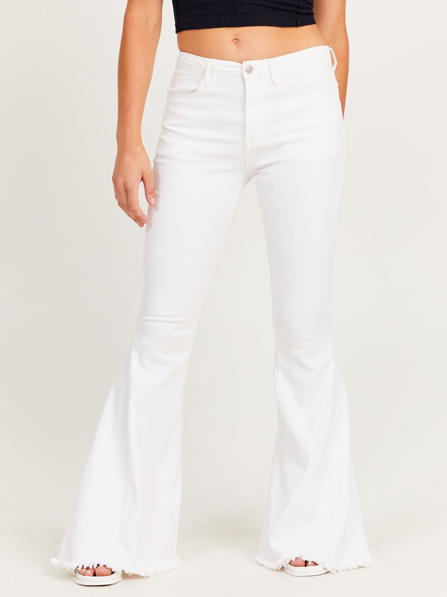 Tennley White Flare Jeans | Altar'd State | Altar'd State