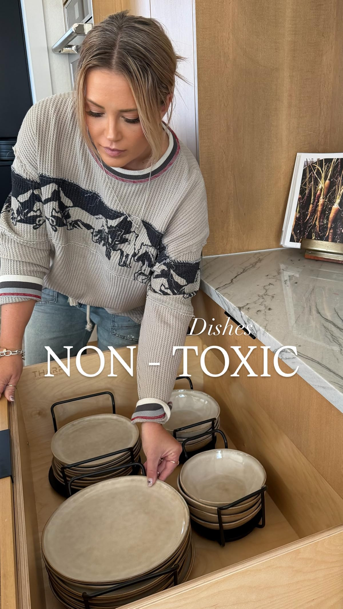 These dishes are made from non-toxic, scratch-resistant ceramic! The look is perfection! 

 #LTKdayinmylife #LTKmomlife #LTKHome