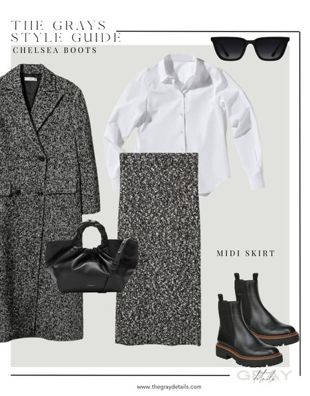 Ways to wear Chelsea boots 

Knit skirt
White button down 

#LTKFind #LTKstyletip #LTKunder50