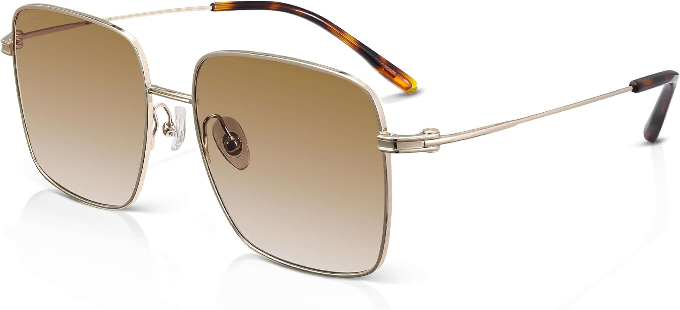 MUJOSH Trendy Oversized Square Sunglasses for Women Men, Retro Big Flat Lens UV Protection Shades... | Amazon (US)