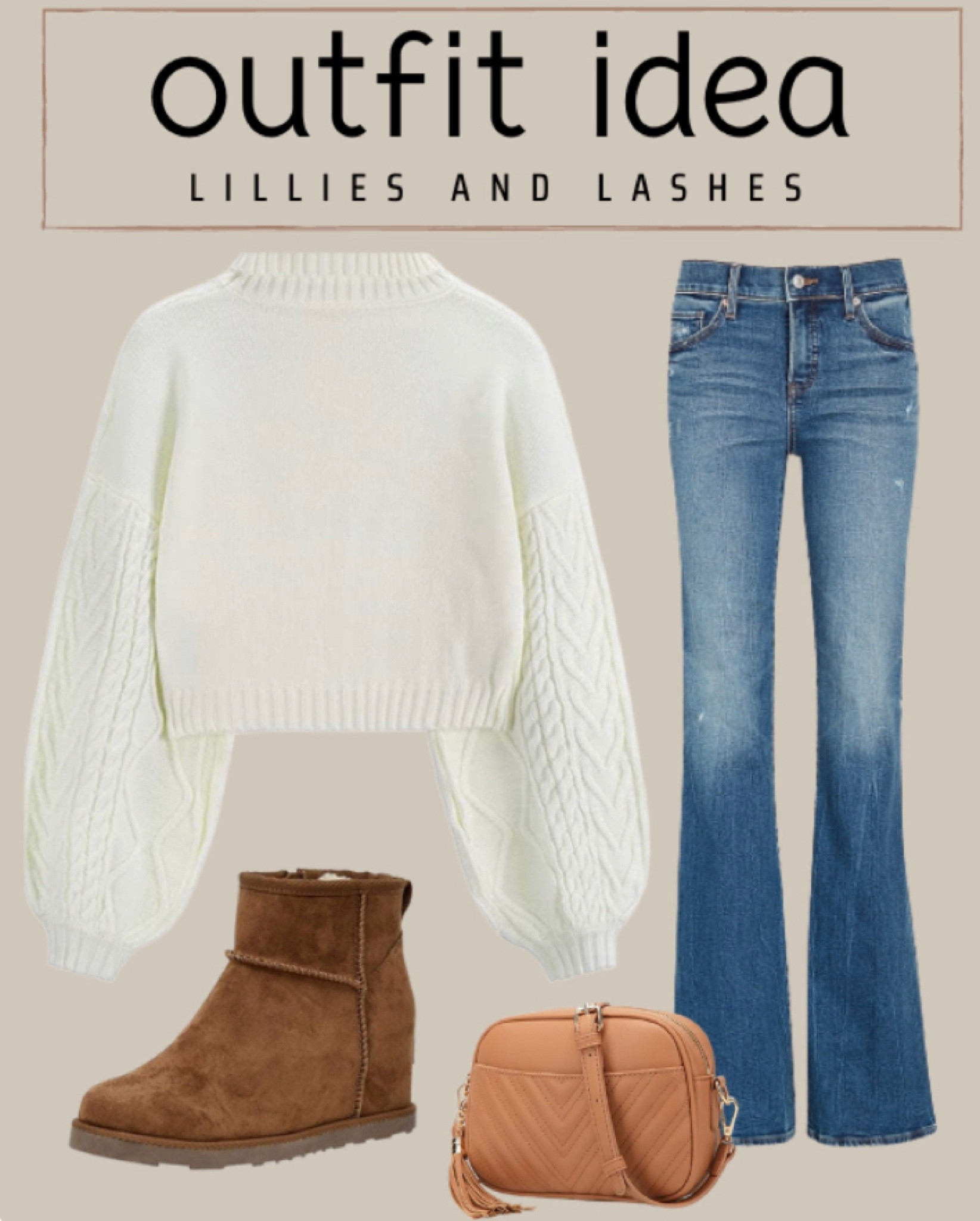 Amazon cropped sweater, express flare jeans, hidden wedge booties, crossbody bag

Fall outfit, winter outfit 




#LTKSeasonal #LTKunder100 #LTKshoecrush