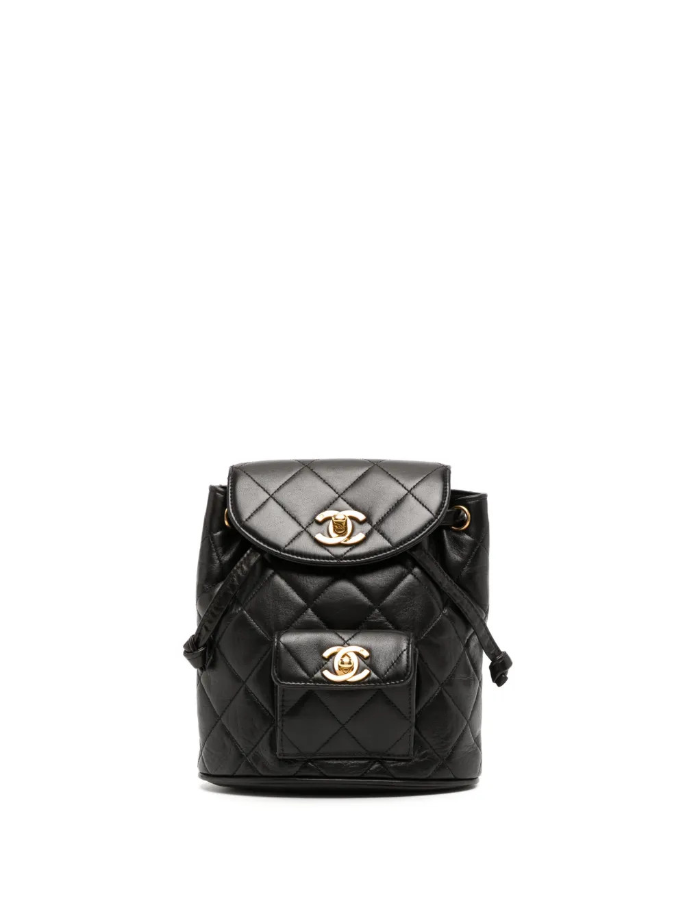 CHANEL Pre-Owned 1992 Mini Duma Backpack | Black | FARFETCH | Farfetch Global