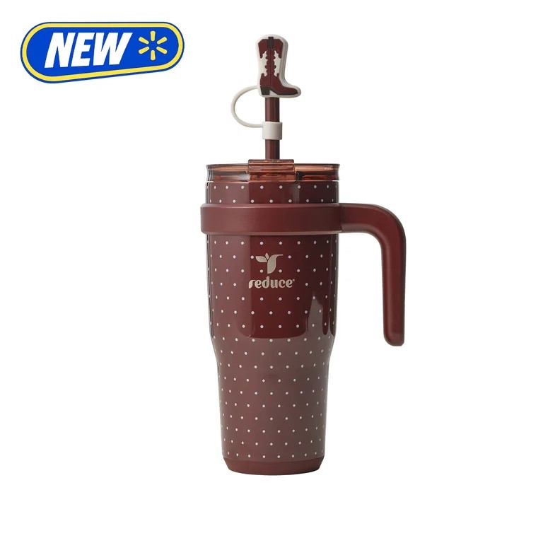 Reduce 24oz Cold1 Travel Mug with Straw and Straw Topper, Lid & Travel Handle, Insulated Stainles... | Walmart (US)