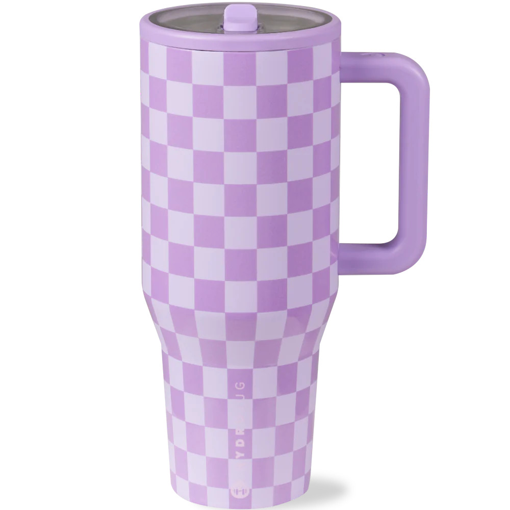 Lavender Checkers | HydroJug