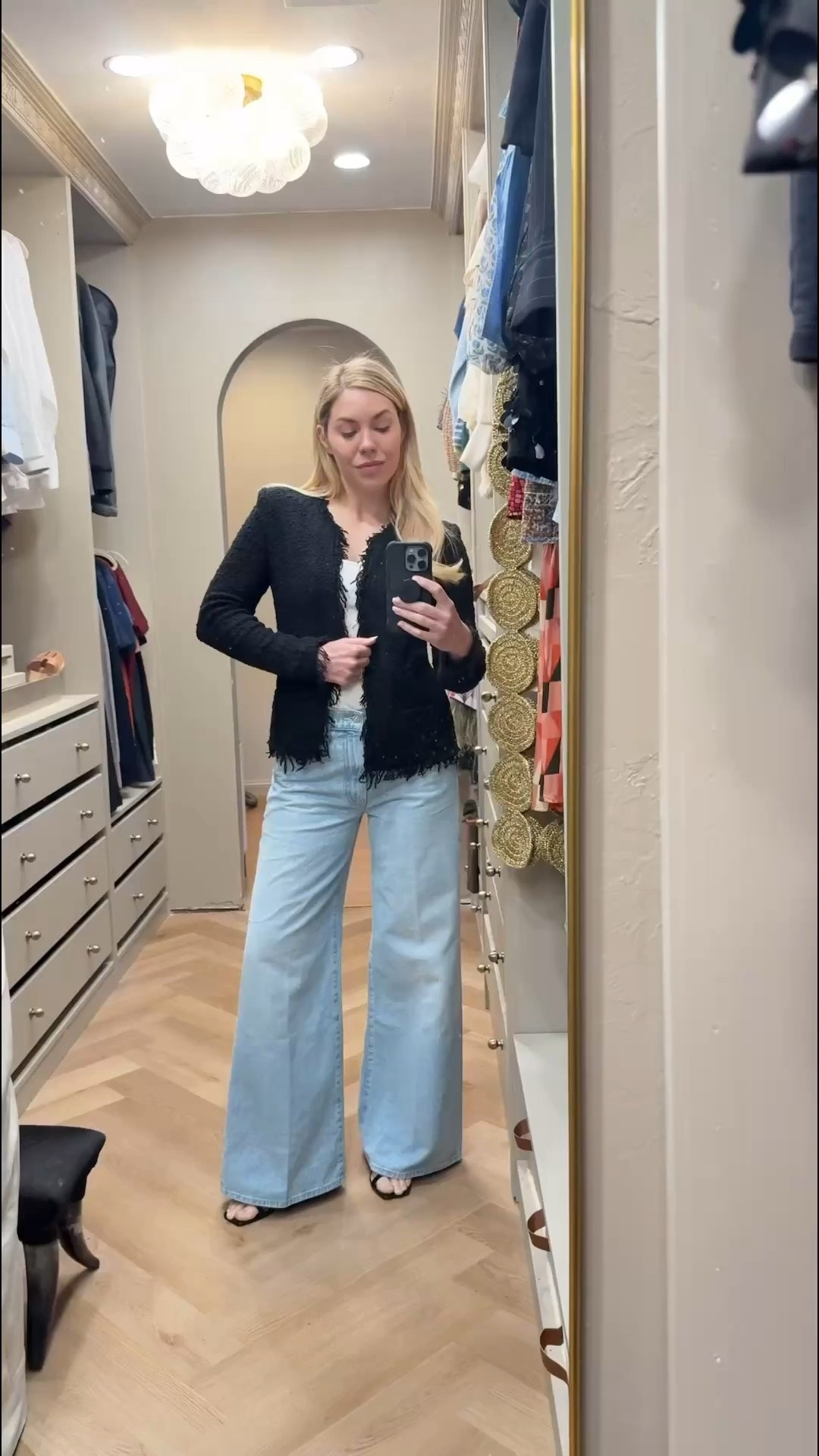 Spring Outfit 
Jeans are TTS 
Jacket runs small