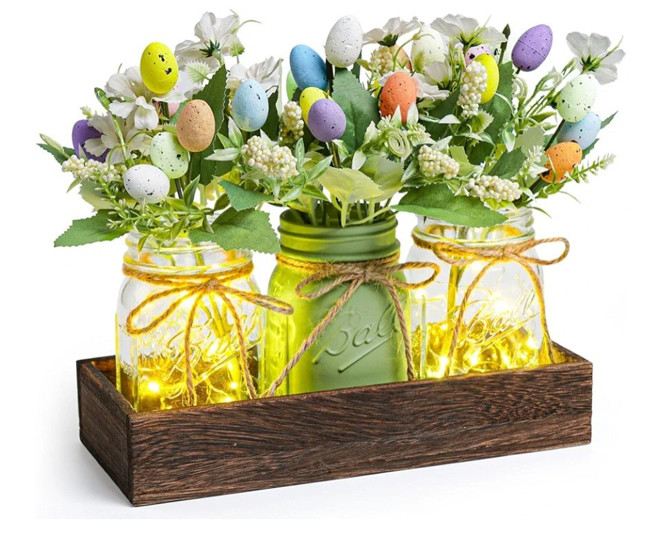 Easter Centerpiece Table Decorations for Table Runner Farmhouse Coffee Table Decor with Wood Tray and Led Light Table Centerpieces

#LTKSpringSale #LTKSeasonal #LTKHome