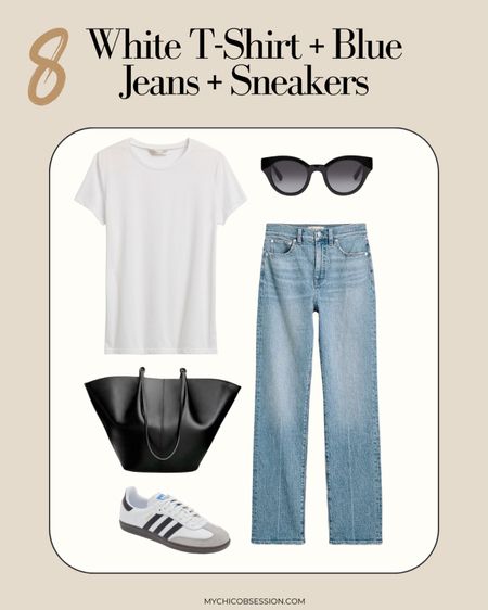 Looking for a no fail outfit idea using clothing pieces you already have? Transform your wardrobe basics into these foolproof outfit combinations! 💁‍♀️

You can’t go wrong with a white t-shirt, blue jeans, and adidas samba sneakers

#LTKSeasonal #LTKstyletip