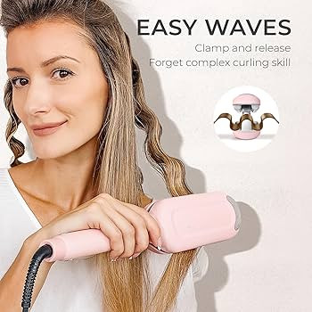 Curling Iron Hair Crimper Waver - TYMO ROVY Beach Waves Curling Wand, Ionic Deep Waver Hair Curle... | Amazon (US)