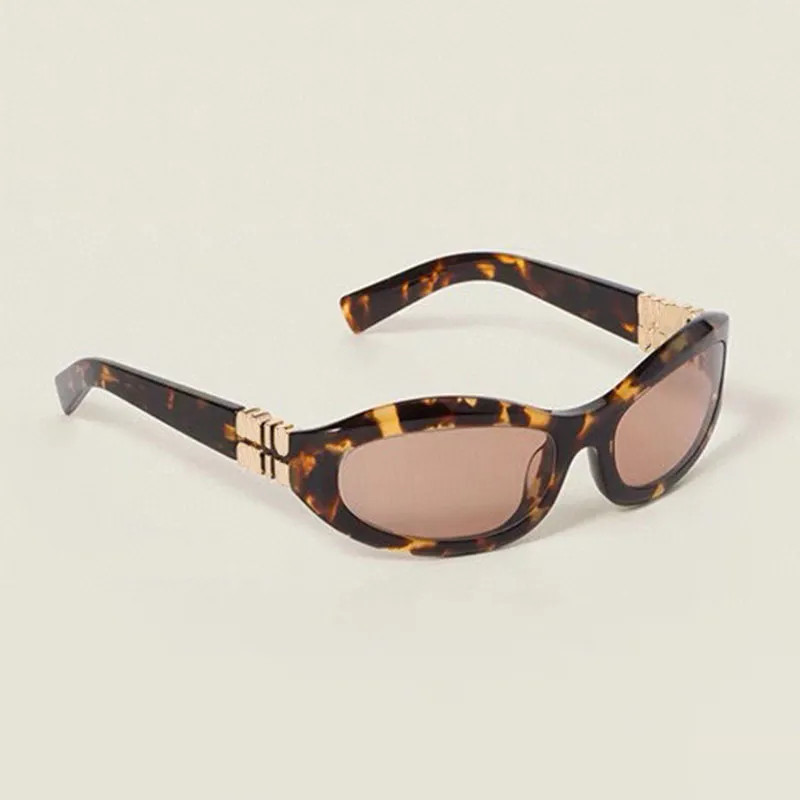 Women Niu Glimpse Sunglasses Designer Oval Curved Honey Tortoiseshell Acetate Frame Modern Fashio... | DHGate