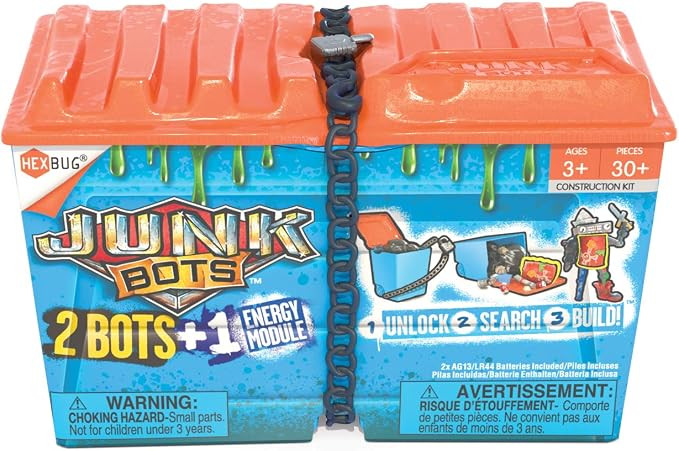HEXBUG JUNKBOTS - Alley Dumpster Kit - Surprise Alien-Powered Construction Figures for Ages 5+, 2... | Amazon (US)