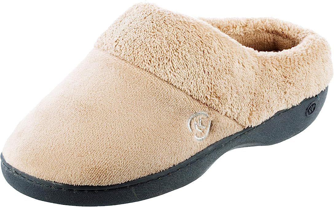 isotoner Women's Cozy Terry Hoodback Clog Slipper with Soft Memory Foam, Comfort Arch Support, an... | Amazon (US)