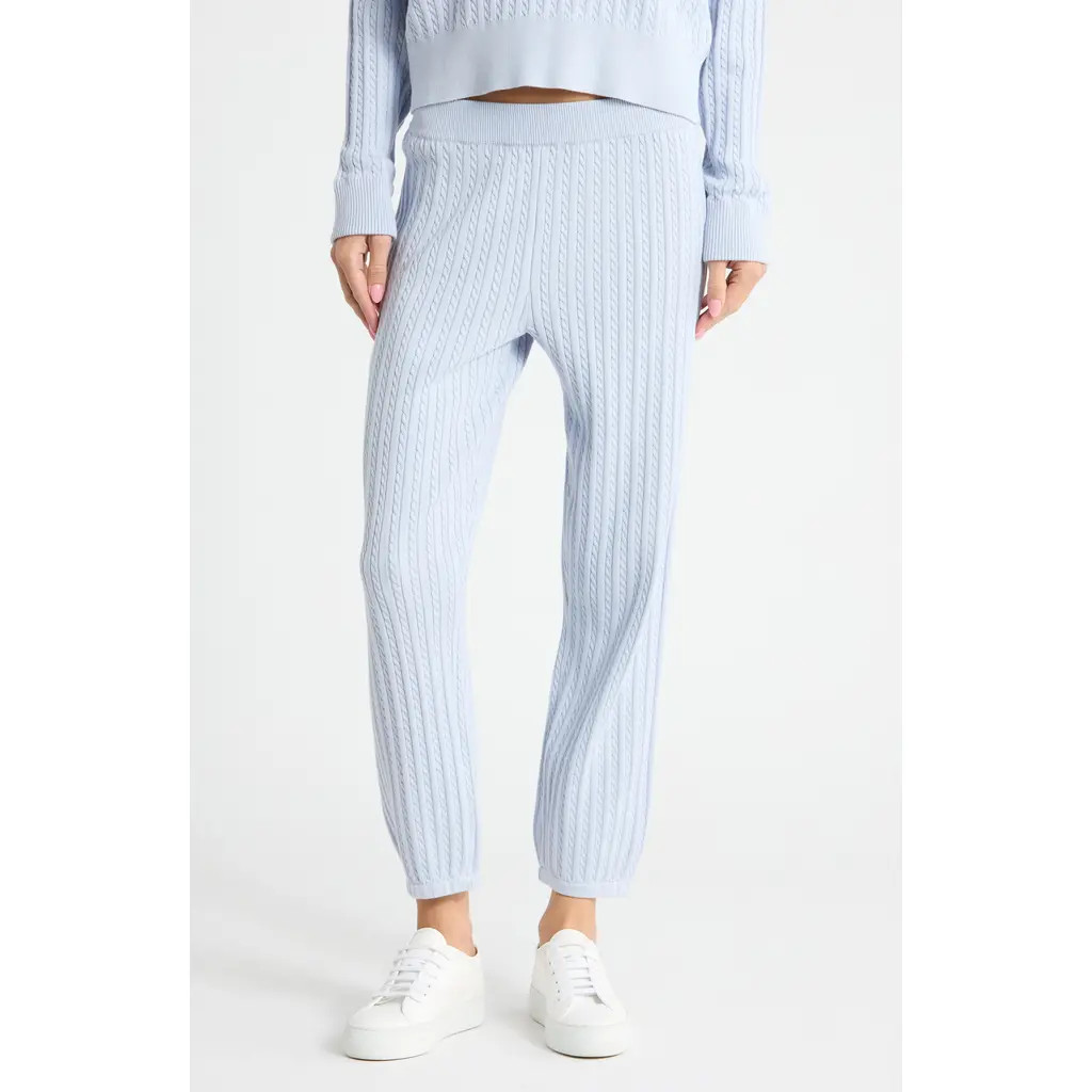 Simkhai Cable Knit Joggers in Blue Haze at Nordstrom Rack, Size Large | Nordstrom Rack