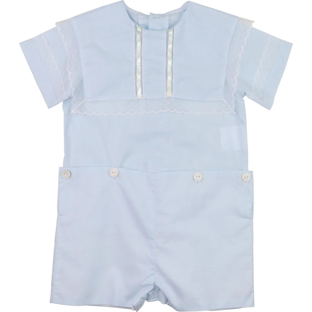 Blue Heirloom Button On | Cecil and Lou