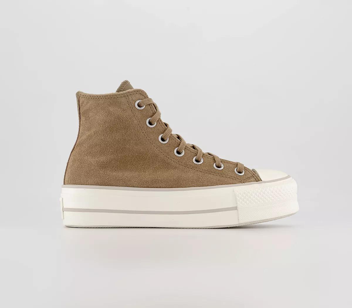 Converse
								All Star Lift Hi Platform Trainers 
								Nomad Khaki Desert Sand Egret | OFFICE London (UK)