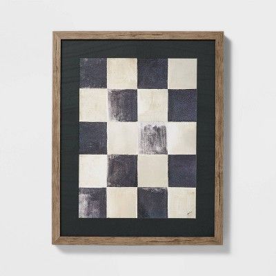 16" x 20" Checkerboard Framed Wall Art - Threshold™ designed with Studio McGee | Target