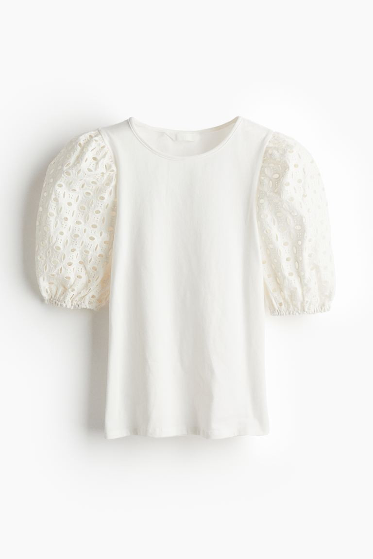 Puff-sleeved Top | H&M (US + CA)