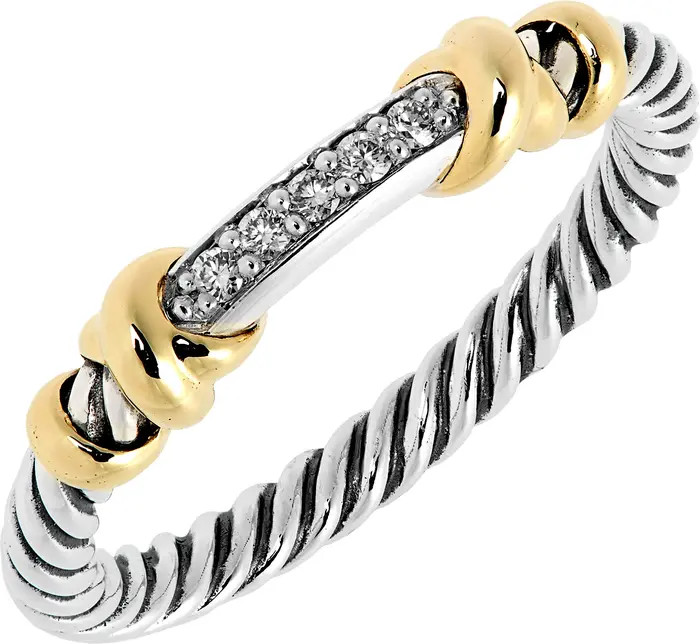 David Yurman Petite Helena Wrap Ring with 18K Yellow Gold and Diamonds | Nordstrom | Nordstrom