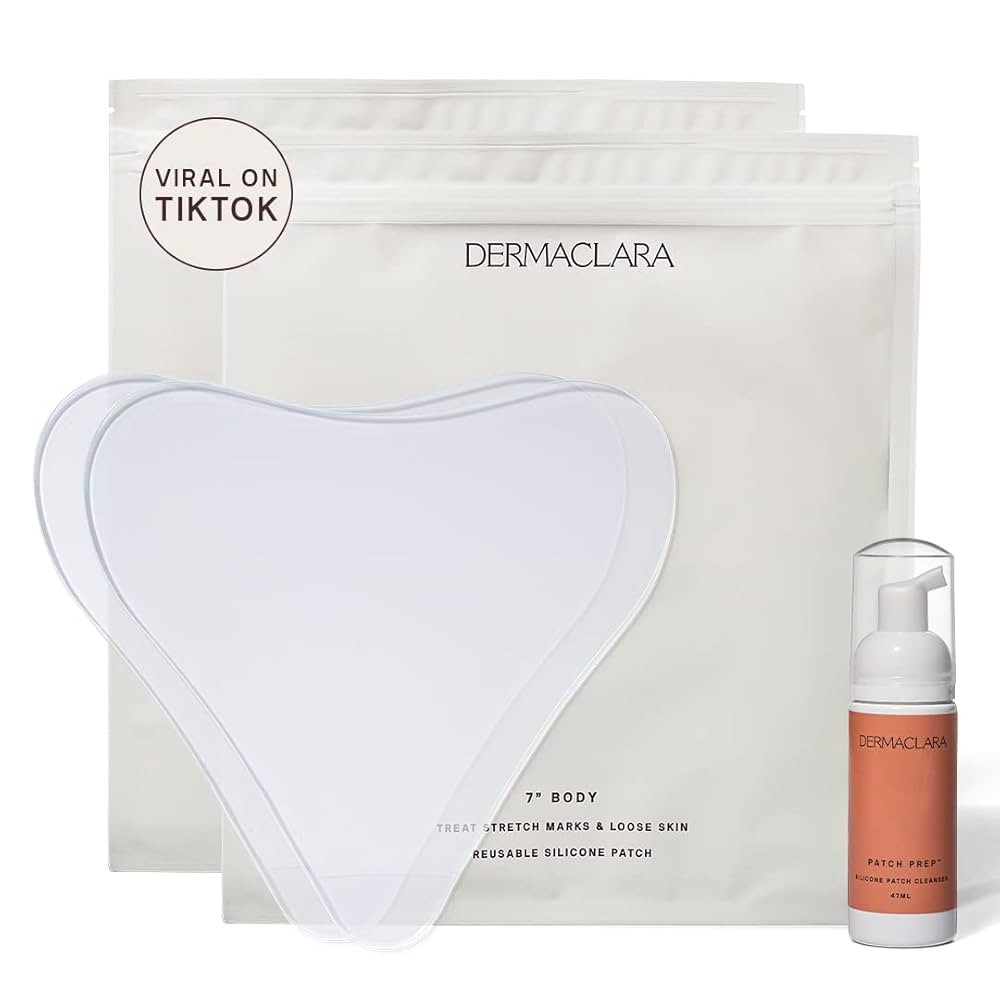 Dermaclara Large Body Patch - Pregnancy Stretch Mark Prevention & Removal, C Section Cover Up Bel... | Amazon (US)