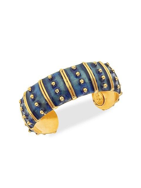 Gypset 22K Goldplated & Enamel Cuff Bracelet | Saks Fifth Avenue