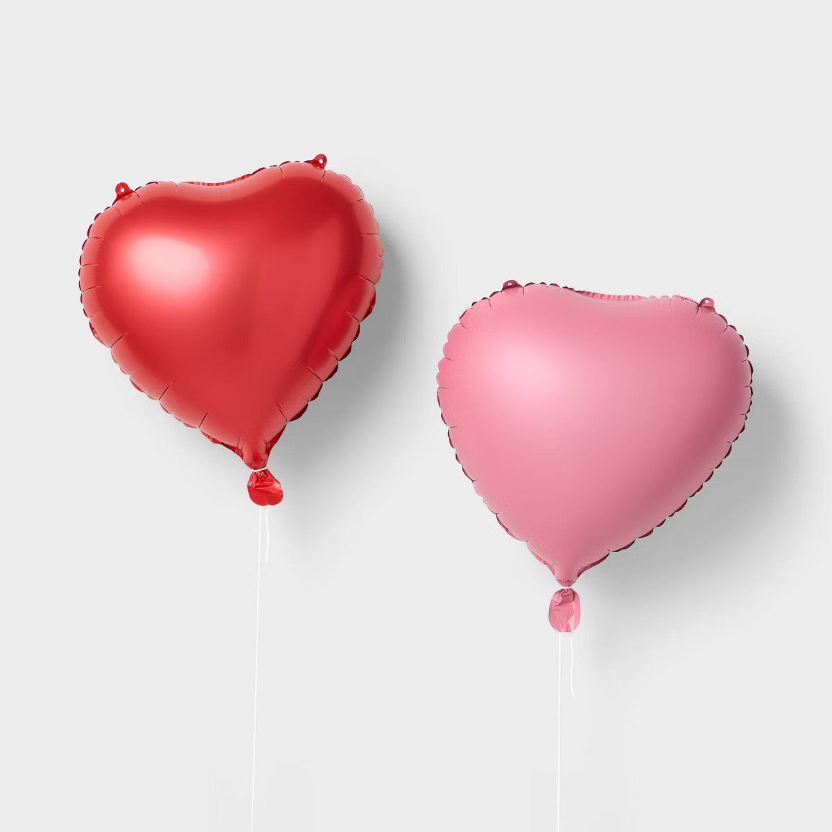 2ct Valentine's Day Foil Heart Balloons Pink/Red - Spritz™ | Target