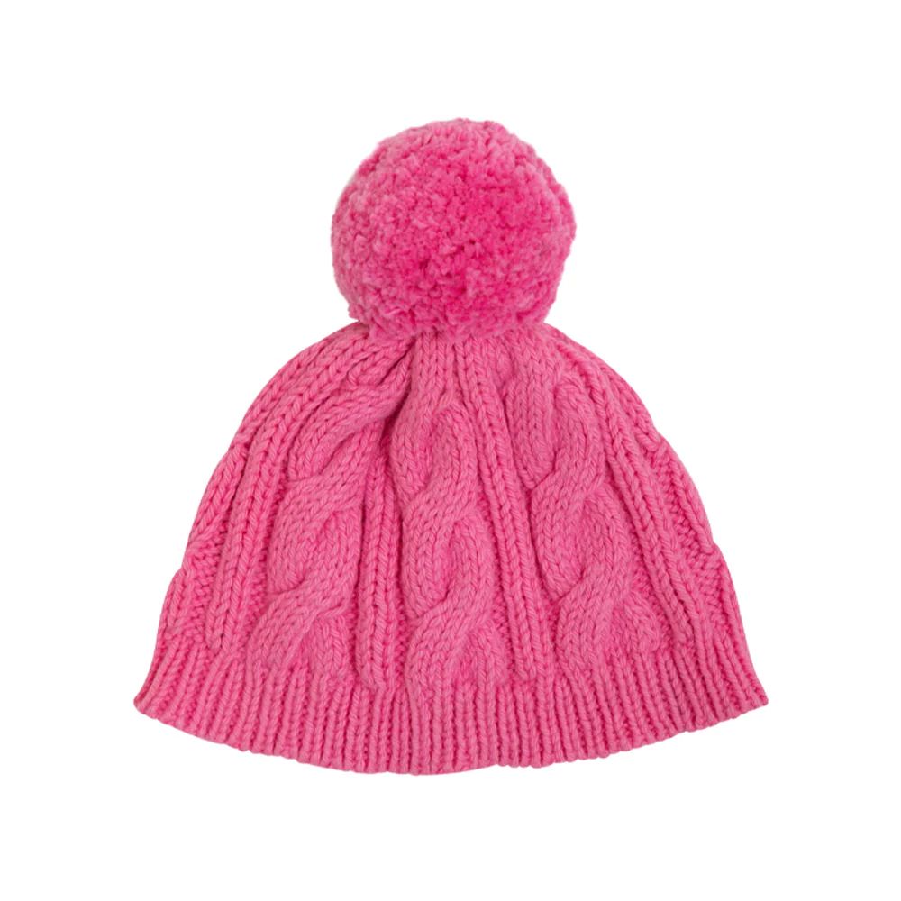 Collins Cable Knit Hat - Hamptons Hot Pink | The Beaufort Bonnet Company