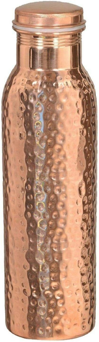 AUNERCART Pure Copper Water Bottle 32 oz Pitcher Sport Fitness Yoga Leak Proof Vessel Yoga Gym Sp... | Amazon (US)