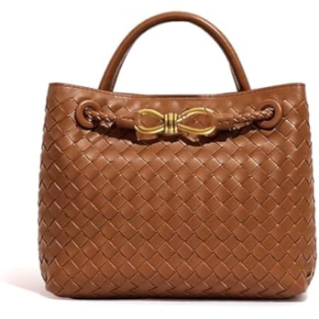 Woven Bag for Women, Woven Tote Bag, Top Handle Hobo Bag Woven Shoulder Bag Crossbody Satchel Bag... | Amazon (US)