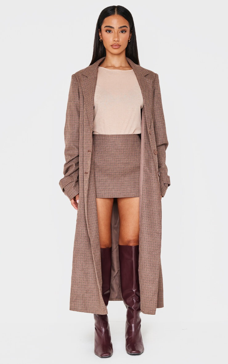 Petite Multi Check Print Low Waist Micro Mini Skirt | PrettyLittleThing US