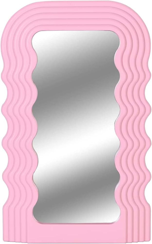 Simmer Stone Wave Pattern Irregular Makeup Mirror Tabletop Vanity Mirror Cosmetic Desktop Mirror ... | Amazon (US)