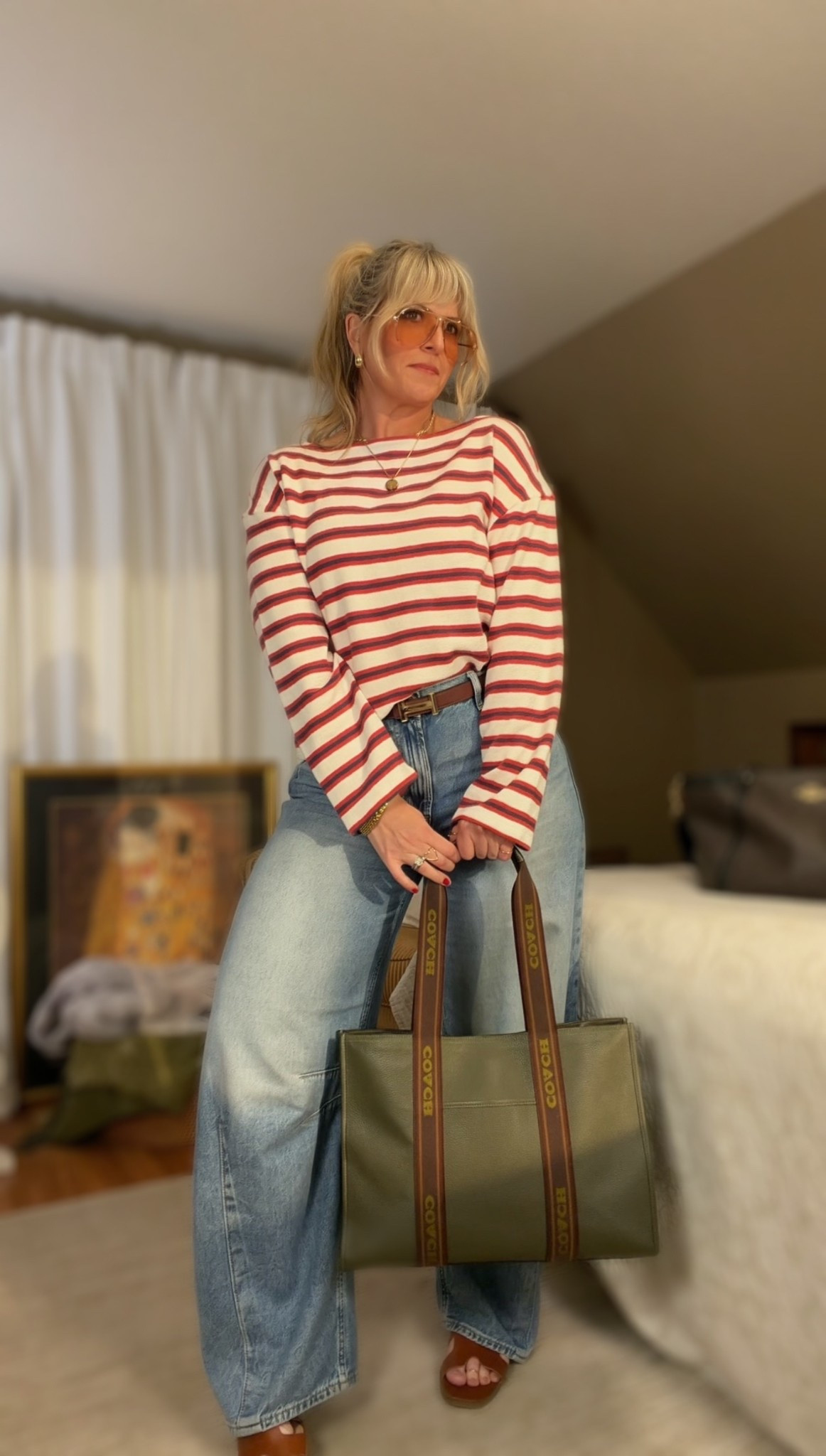 Stripes are having a major moment this season, showing up in everything…Whether you go classic or colorful, they instantly elevate any look. 

I’m 5’8” and a size 12 wearing a Large in this top from Target. 
GAP horseshoe jeans: 31 long/tall (on sale) 
Amazon belt: size 10-14 option 
Amazon sandals: true to size 9.5

@gapstyle @Target @amazonstylefinds 

#LTKTall #LTKSaleAlert #LTKMidsize