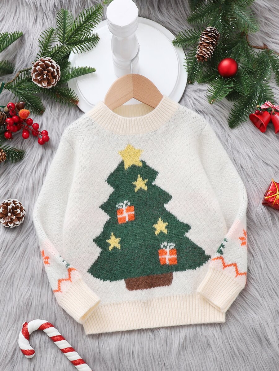 Toddler Girls Christmas Pattern Sweater
   
      SKU: sk2209090445322651
          (58 Reviews) ... | SHEIN