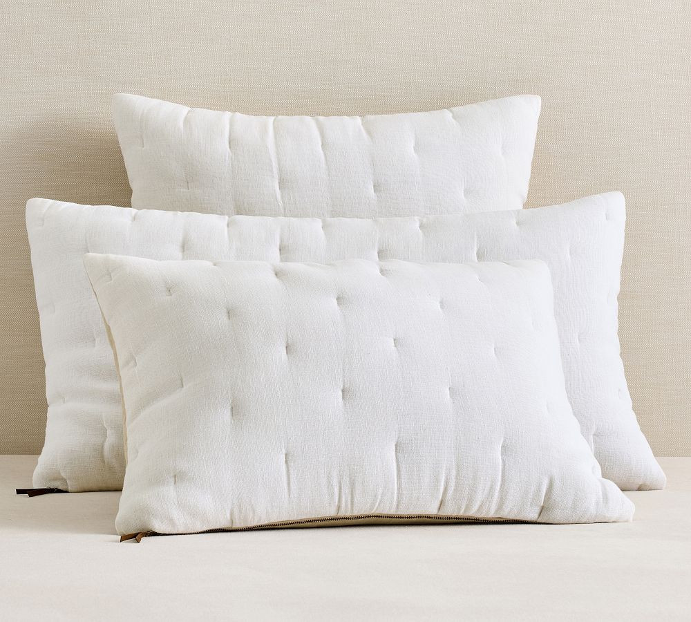 Everyday Linen Comfort Quilted Shams | Pottery Barn (US)