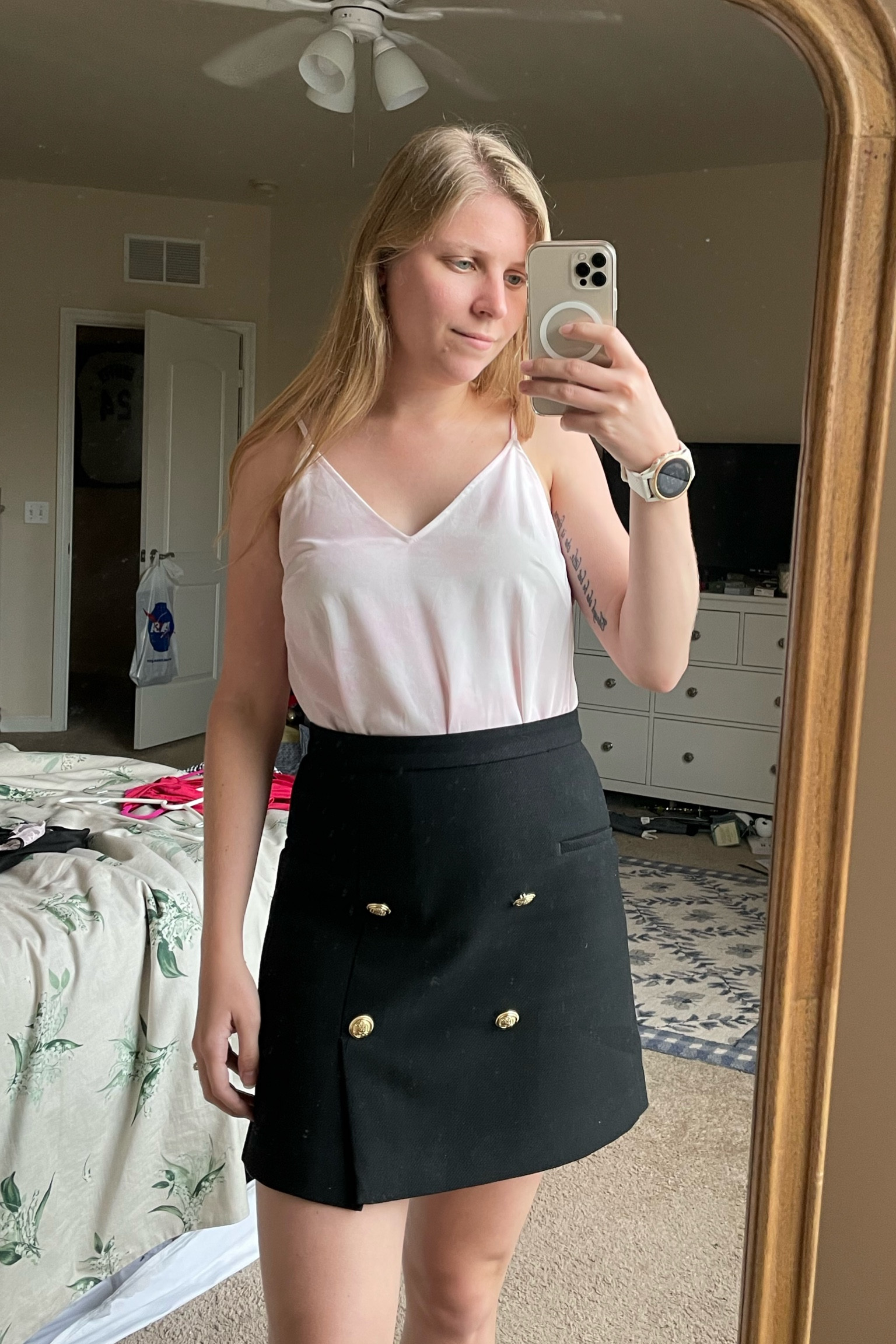 Classic black skirt for fall. Button skirt under $50 from H&M  

#LTKSeasonal #LTKworkwear #LTKunder50