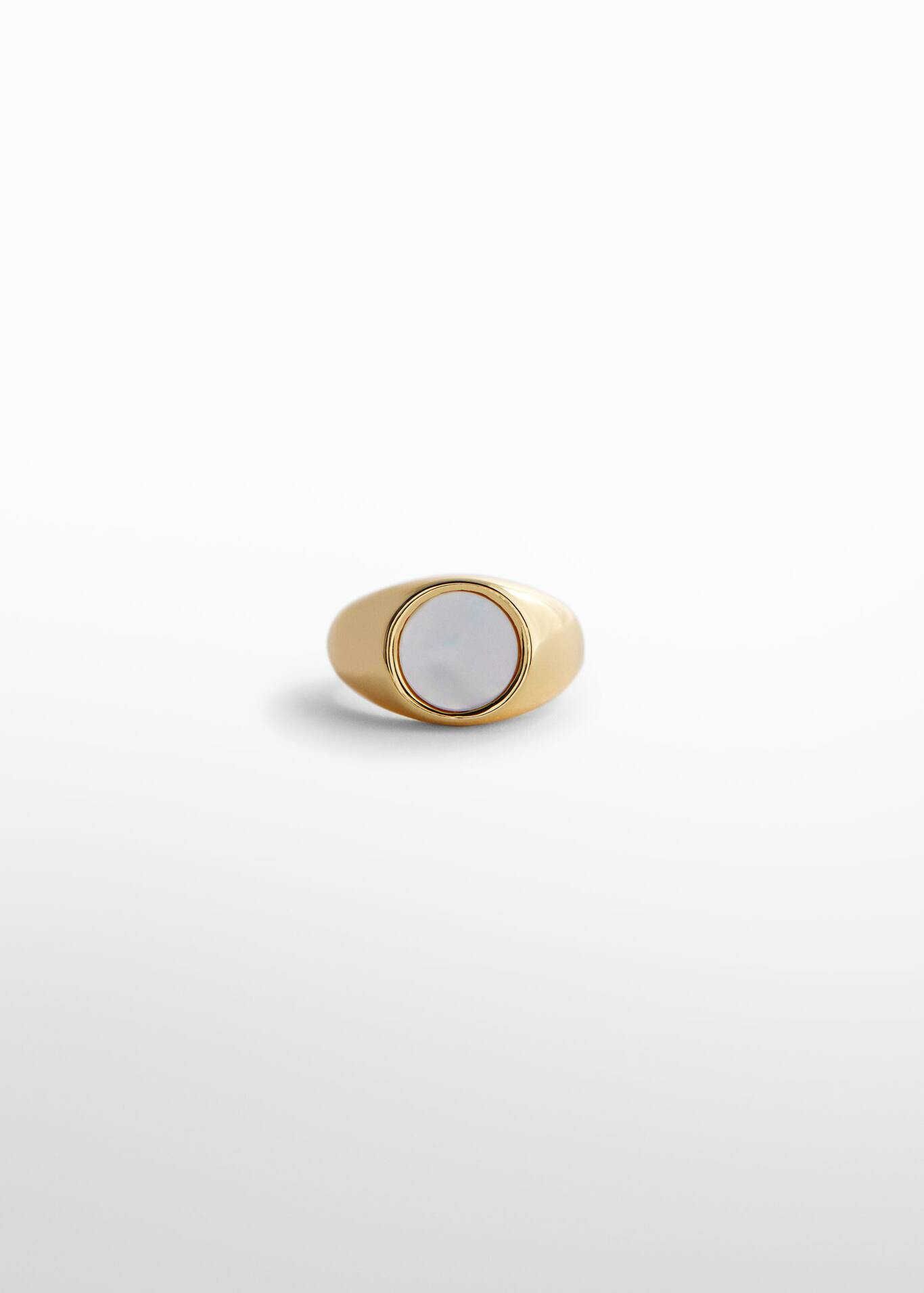 18K signet ring | MANGO (US)