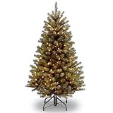 National Tree Company Pre-Lit Artificial Full Christmas Tree, Green, North Valley Spruce, White L... | Amazon (US)