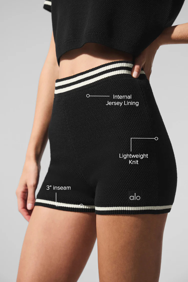 Tennis Club Sweater Knit Hot Short | Alo Yoga