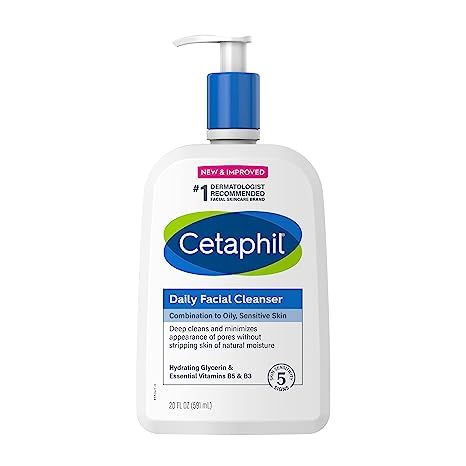 Amazon.com: Face Wash by CETAPHIL, Daily Facial Cleanser for Sensitive, Combination to Oily Skin,... | Amazon (US)