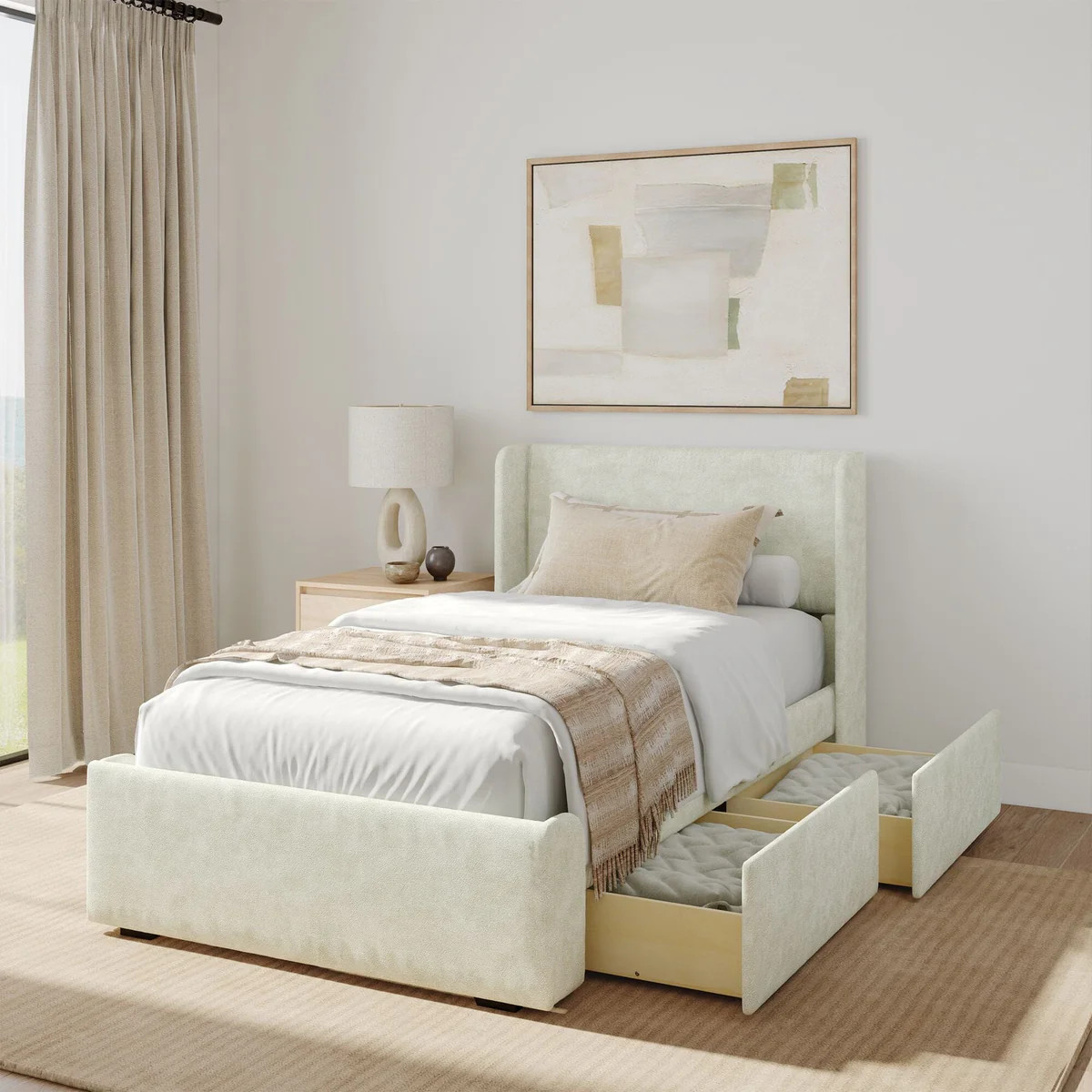 Modern Upholstered Bed - Queen | Plank+Beam