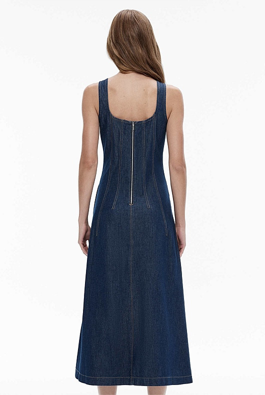 Denim Seam Detail Dress | Witchery (AU)