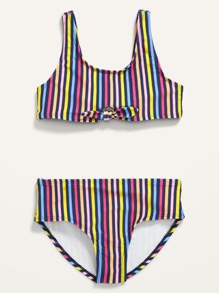 Girls / SwimsuitsPrinted Tie-Front Bikini Swim Set for Girls | Old Navy (US)