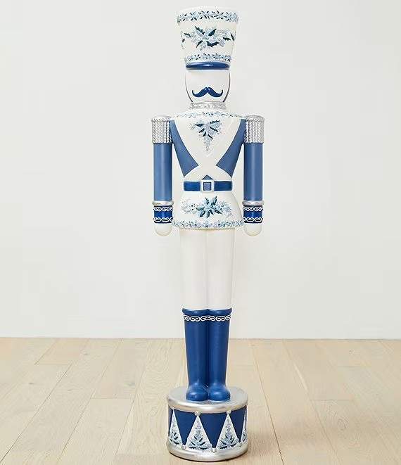 5ft life size nutcracker!! 😍🌲💙 blue and white chinoiserie extra large nutcracker Christmas decor outdoor decor holiday decor southern home traditional home decor

#LTKSeasonal #LTKHome #LTKootd