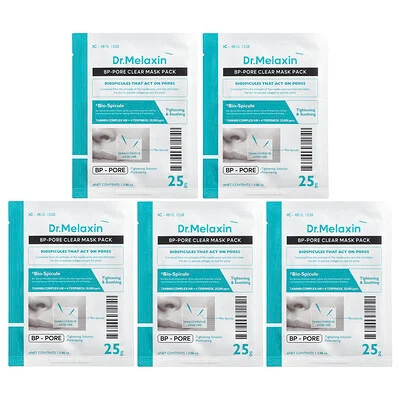 Dr.Melaxin, Pore Clear Beauty Mask Pack, 5 Sheets, 0.88 oz (25 g) Each | iHerb