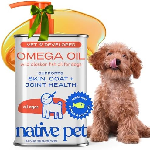 Native Pet Omega 3 Fish Oil for Dogs & Cats - Promotes Healthy Skin, Shiny Coat, & Strong Joints ... | Amazon (US)