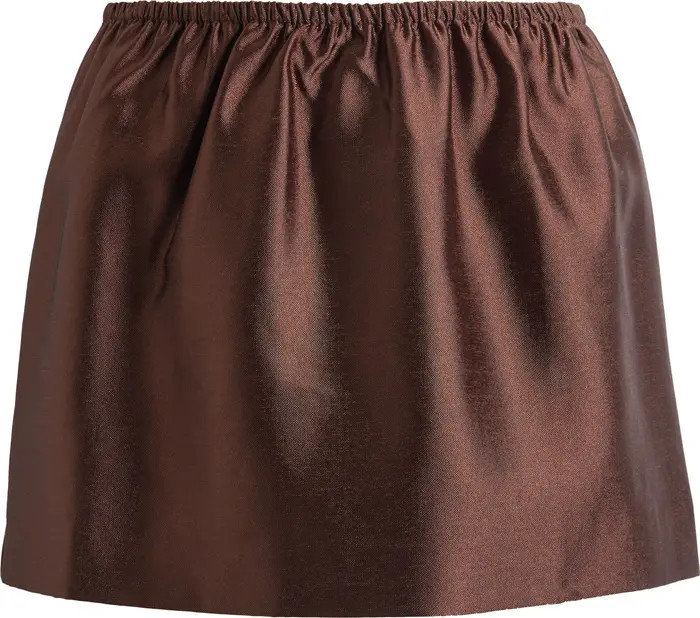 Elva Metallic Miniskirt | Nordstrom
