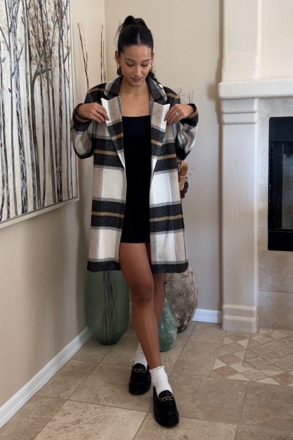5’9, 145 lbs 
Size M in romper & coat,
Size 8.5 in loafers 

#LTKSeasonal