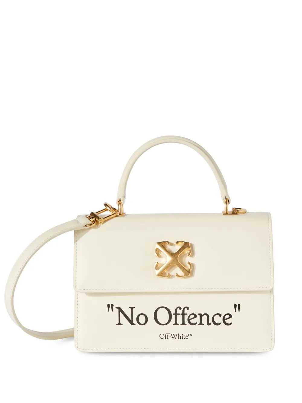 Off-White Jitney 1.4 quote-print Bag - Farfetch | Farfetch Global
