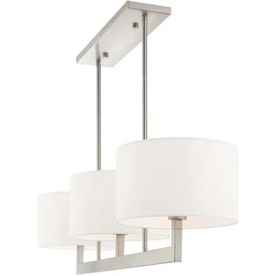 3 - Light Shaded Drum Chandelier | Wayfair North America